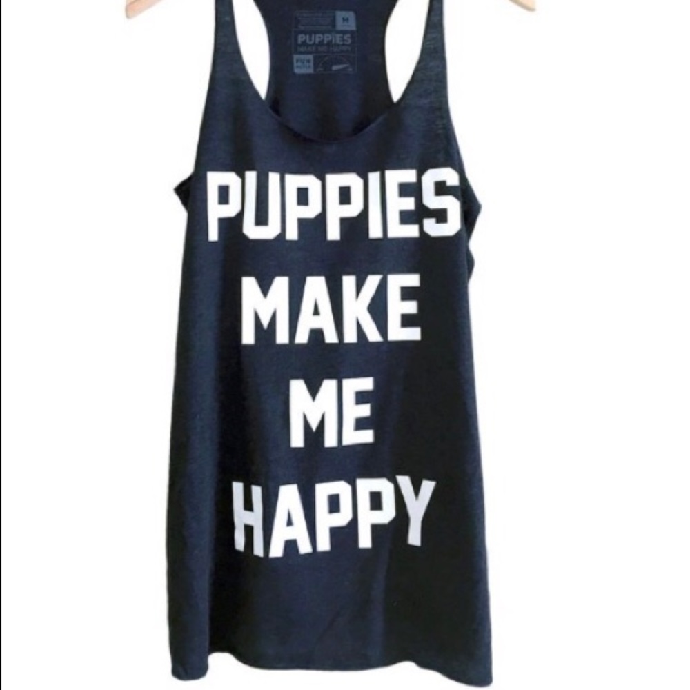 Puppies Make Me Happy Tank